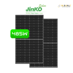 Jinko Tiger Neo N-type 60HL4-V 485W, stiklas/plastikas, juodas rėmas